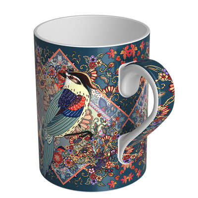 Cuckoo Bone China Coffee Mugs Drinking 400ml With Multiple Shaft Colors